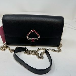 Kate Spade leather crossbody black